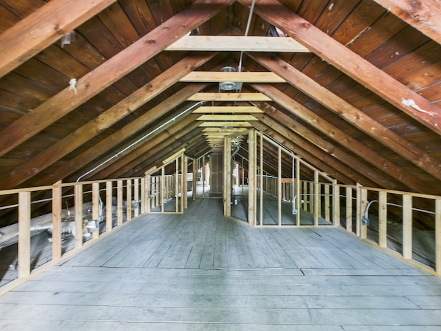 8015 S Paxton Ave, Chicago, IL 60617 - unfinished attic featuring an upstairs landing