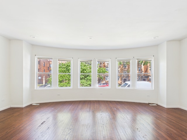 8015 S Paxton Ave, Chicago, IL 60617 - spare room with wood-type flooring and baseboards