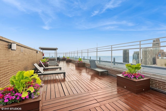 260 E Chestnut St Unit 3303, Chicago, IL 60611 - deck with a water view