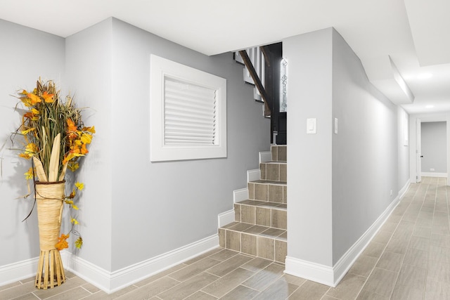 12349 S Parnell Ave, Chicago, IL 60628 - stairs featuring baseboards and wood finish floors