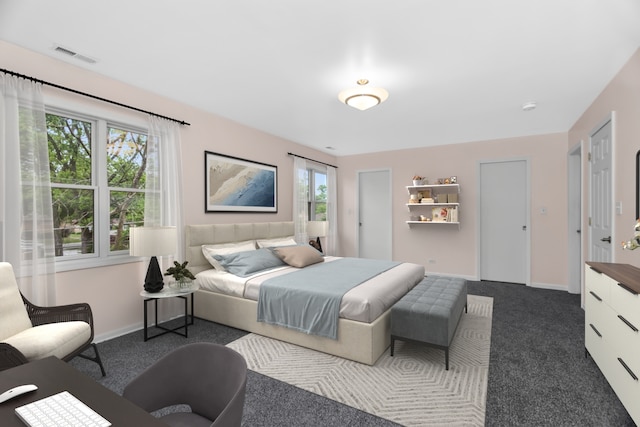 806 Lawler Ave, Wilmette, IL 60091 - bedroom featuring dark carpet and baseboards