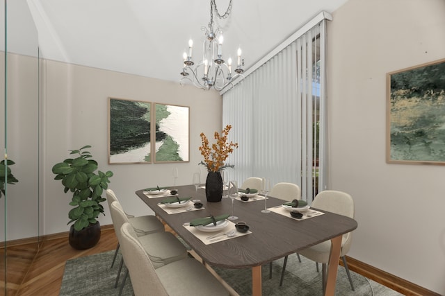 806 Lawler Ave, Wilmette, IL 60091 - dining space with a chandelier and wood finished floors