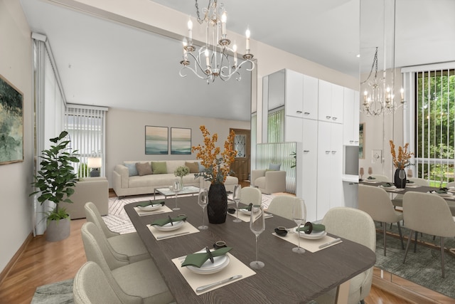 806 Lawler Ave, Wilmette, IL 60091 - dining area with a chandelier and light wood-type flooring