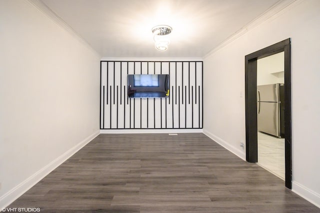7226 S Rhodes Ave, Chicago, IL 60619 - unfurnished room featuring crown molding and wood finished floors