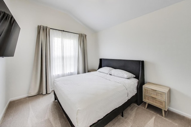 2302 Sandy Creek Dr, Algonquin, IL 60102 - carpeted bedroom featuring lofted ceiling and baseboards