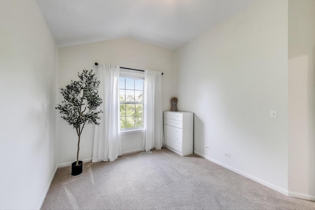 2302 Sandy Creek Dr, Algonquin, IL 60102 - empty room featuring light carpet and lofted ceiling