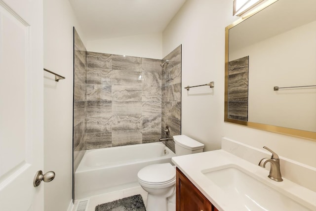 2302 Sandy Creek Dr, Algonquin, IL 60102 - full bathroom with vanity and washtub / shower combination