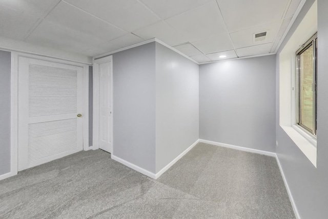 2302 Sandy Creek Dr, Algonquin, IL 60102 - empty room featuring carpet floors and a drop ceiling
