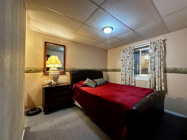 6119 Little Galilee Rd, Clinton, IL 61727 - bedroom featuring a drop ceiling and carpet floors