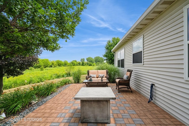 1550 W Ludington Cir, Romeoville, IL 60446 - view of patio with outdoor lounge area