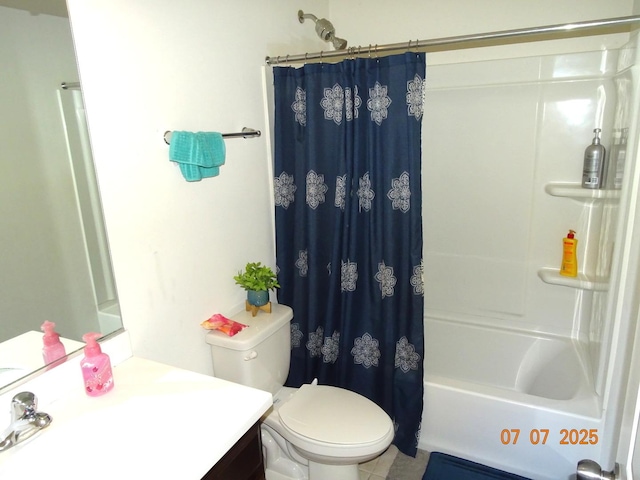 1108 Evergreen Ave, Des Plaines, IL 60016 - full bath with vanity and shower / bath combination with curtain