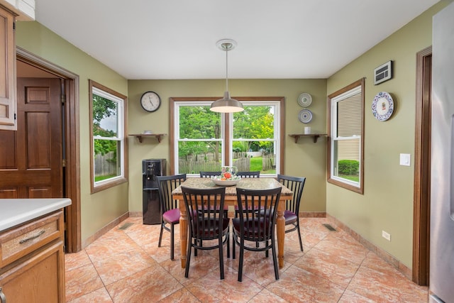 1386 Old Dominion Ct, Naperville, IL 60540 - dining room featuring light tile patterned floors