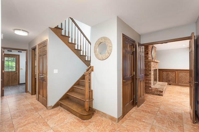 1386 Old Dominion Ct, Naperville, IL 60540 - hallway featuring stairs and baseboards