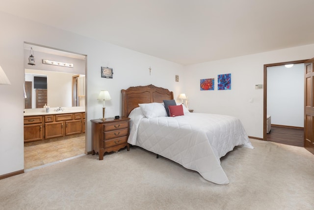 1386 Old Dominion Ct, Naperville, IL 60540 - bedroom with light colored carpet and ensuite bathroom