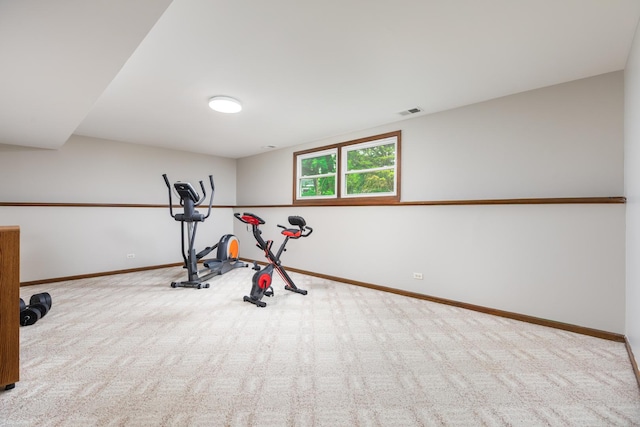 1386 Old Dominion Ct, Naperville, IL 60540 - exercise area with carpet