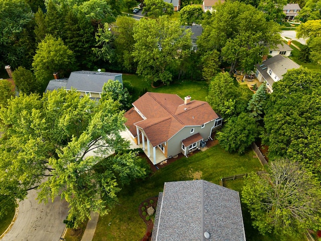 1386 Old Dominion Ct, Naperville, IL 60540 - aerial overview of property's location with nearby suburban area