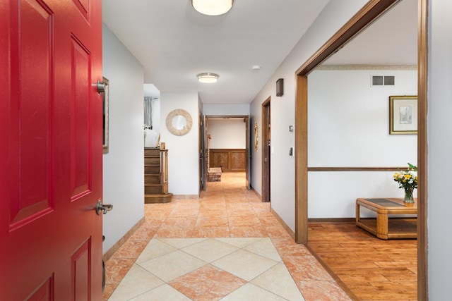 1386 Old Dominion Ct, Naperville, IL 60540 - corridor with baseboards and light tile patterned flooring