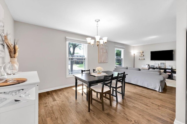 1259 Durham Dr, Wheaton, IL 60189 - dining space featuring a chandelier and wood finished floors
