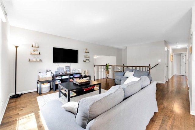 1259 Durham Dr, Wheaton, IL 60189 - living room featuring wood finished floors