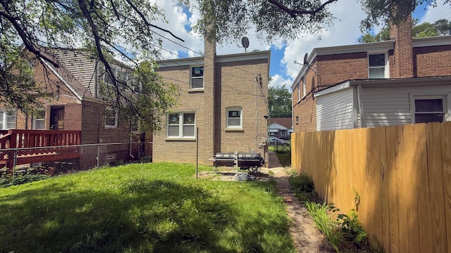 8517 S Wallace St, Chicago, IL 60620 - rear view of house with brick siding