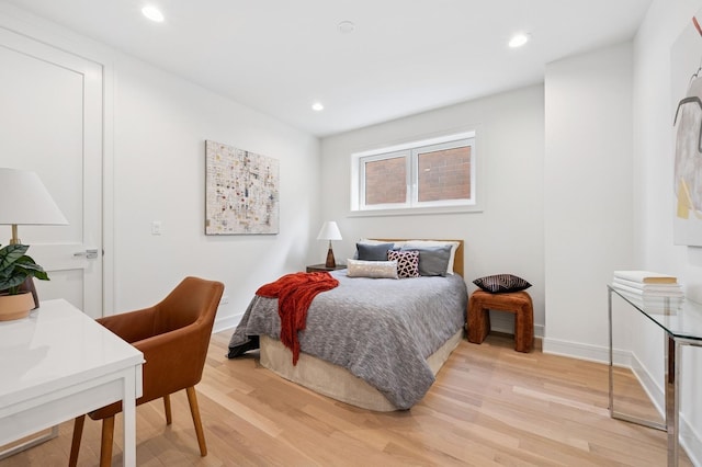 1352 W Diversey Pkwy Unit 2, Chicago, IL 60614 - bedroom with light wood-style floors and recessed lighting