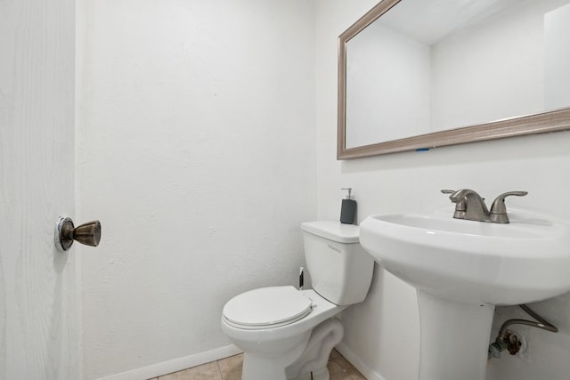 3551 Marseilles Ln, Hazel Crest, IL 60429 - half bath with baseboards and tile patterned flooring
