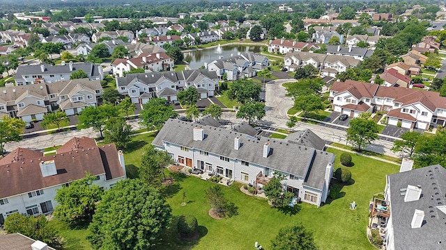 8156 Ripple Ridge Dr, Darien, IL 60561 - aerial perspective of suburban area with a large body of water