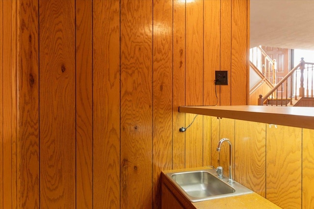 18014 Idaho Ct, Orland Park, IL 60462 - detailed view of a sink and wooden walls