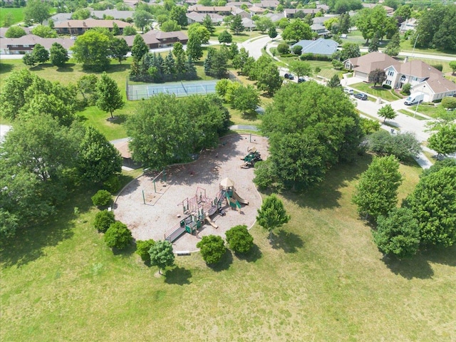18014 Idaho Ct, Orland Park, IL 60462 - aerial view of residential area with a recreational park