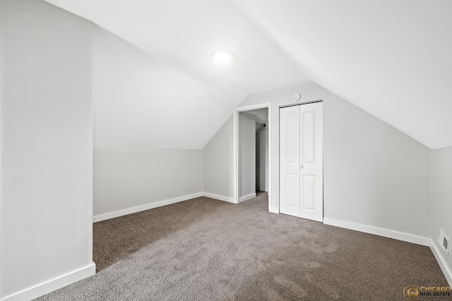 1336 Euclid Ave, Berwyn, IL 60402 - additional living space featuring vaulted ceiling and carpet floors