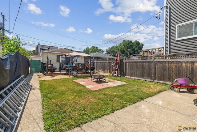 1336 Euclid Ave, Berwyn, IL 60402 - fenced backyard featuring a patio area and a gazebo