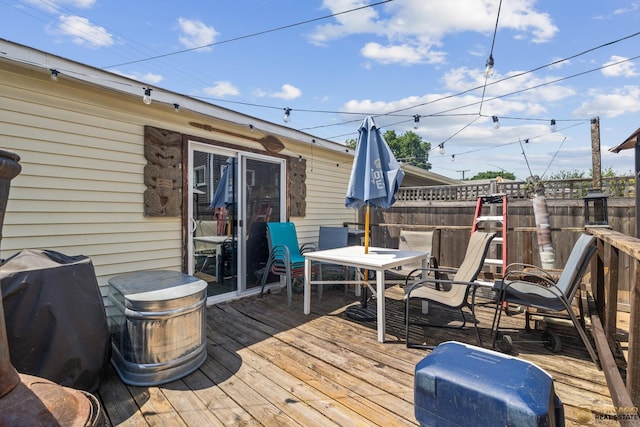 1336 Euclid Ave, Berwyn, IL 60402 - deck featuring outdoor dining space