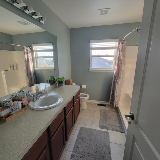 1506 Saddle Run Ln, Beecher, IL 60401 - bathroom with vanity, shower / tub combo, and tile patterned flooring