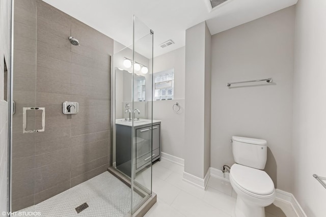 3125 S Giles Ave, Chicago, IL 60616 - full bath featuring a shower stall, vanity, and tile patterned flooring