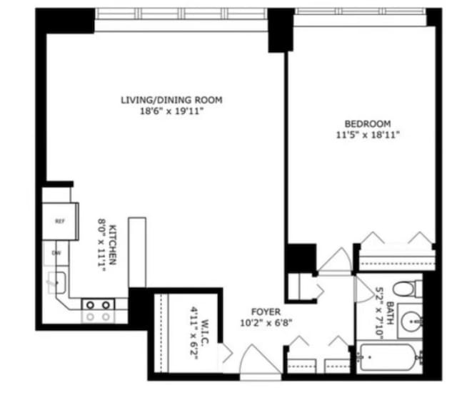 655 W Irving Park Rd Unit 4808, Chicago, IL 60613 - view of floor plan / room layout
