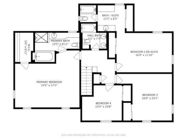 401 S Carlyle Pl, Arlington Heights, IL 60004 - view of floor plan / room layout