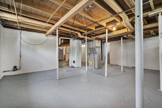 710 W Walnut St, Bloomington, IL 61701 - unfinished below grade area with heating unit