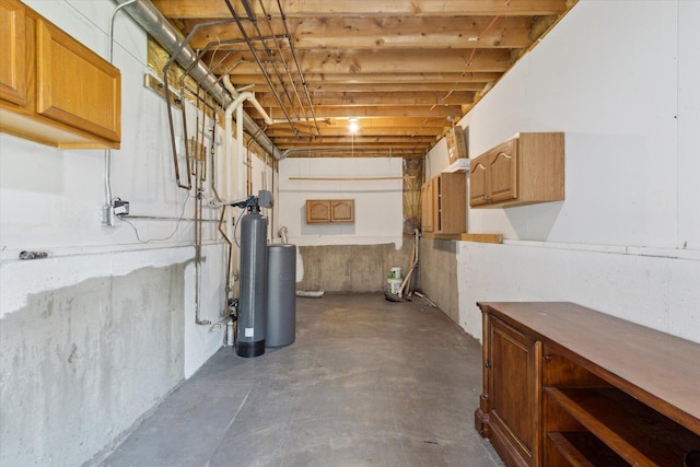113 New Brunswick Ln, Poplar Grove, IL 61065 - unfinished basement with a water softener