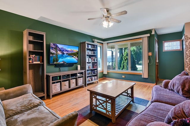 7010 W 72nd St, Chicago, IL 60638 - living area with a ceiling fan and wood finished floors