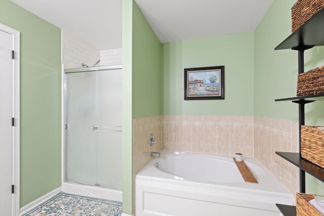 2599 Oak Dr Unit 2599, West Dundee, IL 60118 - bathroom featuring a shower stall and a bath