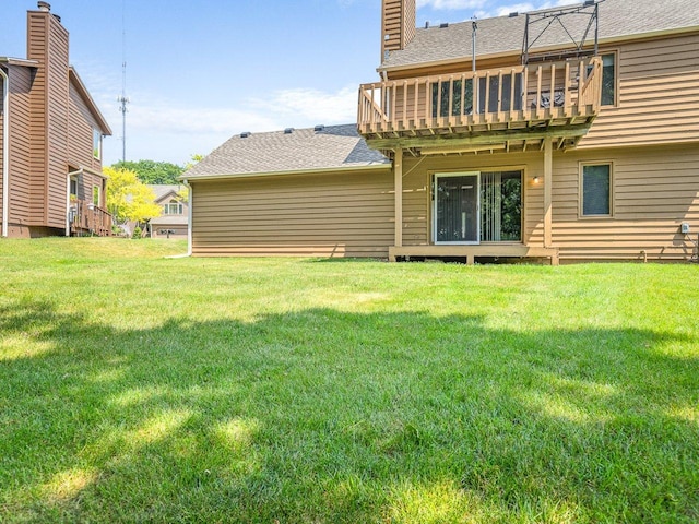 4176 Tumbleweed Trl Unit 0, Loves Park, IL 61111 - back of property with a lawn, a chimney, and roof with shingles