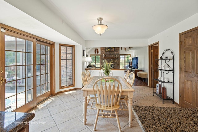 3250 Platte Trl, Olympia Fields, IL 60461 - dining area with light tile patterned floors and baseboards
