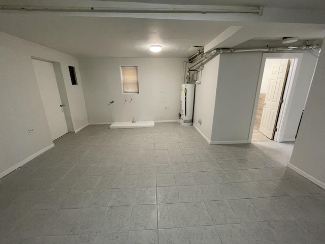 5229 S Campbell Ave, Chicago, IL 60632 - basement featuring water heater and tile patterned floors