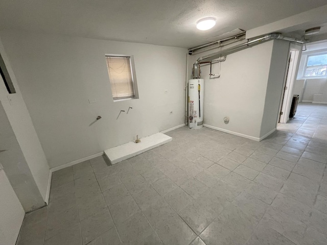 5229 S Campbell Ave, Chicago, IL 60632 - below grade area with water heater and light tile patterned flooring