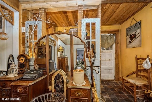 8316 Howe Rd, Wonder Lake, IL 60097 - interior space with wooden ceiling