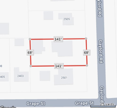2503 Gaylord Rd, Joliet, IL 60435 - map / location of property area
