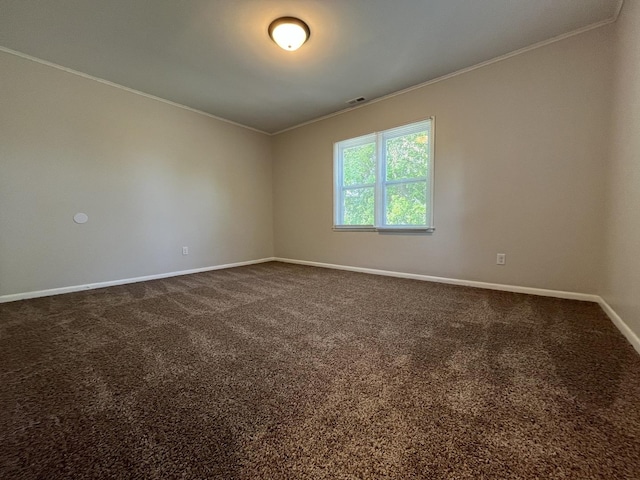 205 N Chicago St, Magnolia, IL 61336 - spare room with crown molding and dark carpet