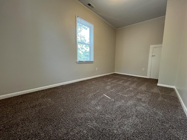 205 N Chicago St, Magnolia, IL 61336 - unfurnished room with ornamental molding and dark carpet