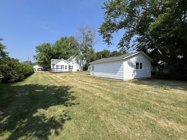 205 N Chicago St, Magnolia, IL 61336 - view of green lawn with an outbuilding