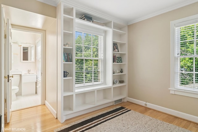 500 E Mayfair Rd, Arlington Heights, IL 60005 - doorway featuring ornamental molding and wood finished floors